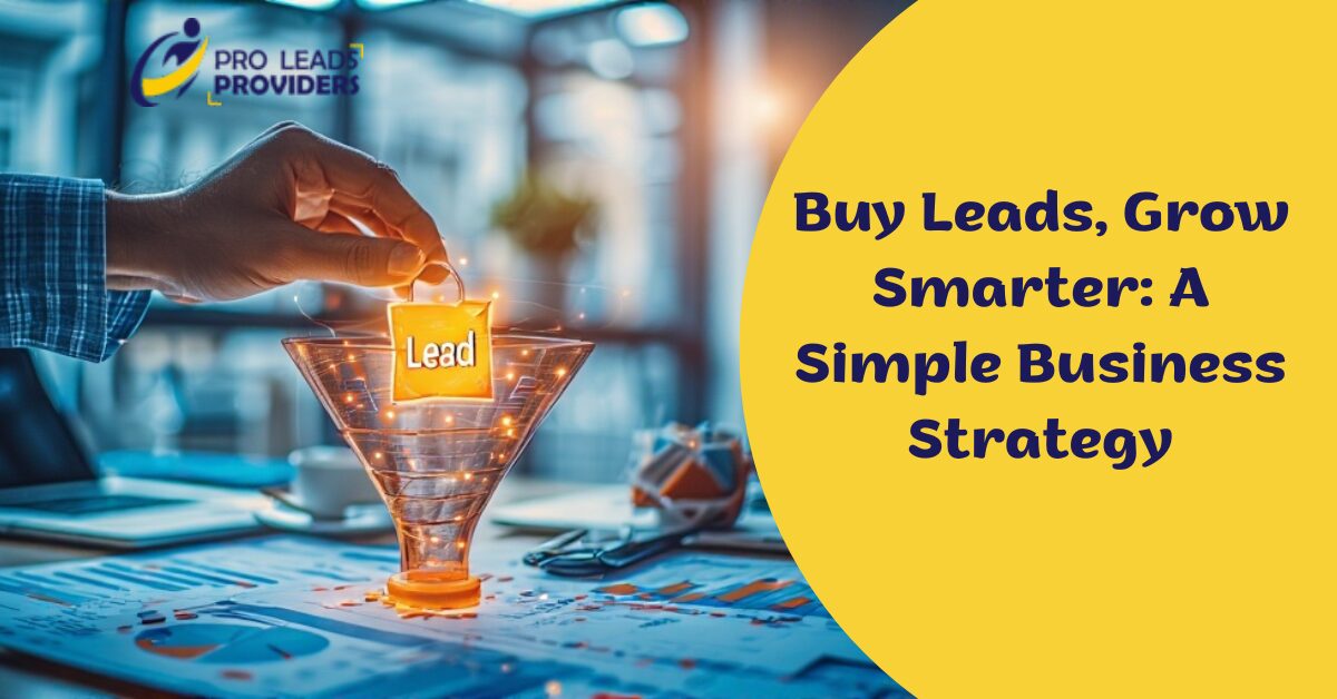 Buy Leads, Grow Smarter: A Simple Business Strategy